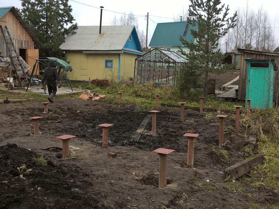 Фундамент из винтовых свай, Дырнос